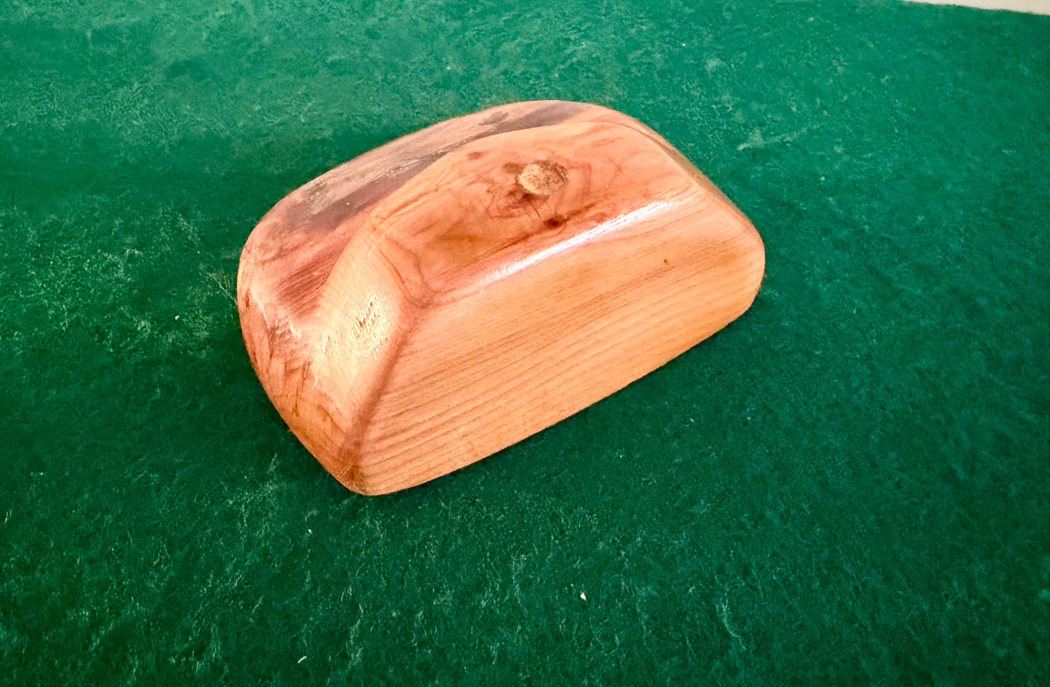Yew wood putter head